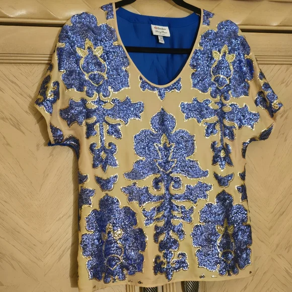 Tracy Reese for Neiman Marcus Target Brand Top. Size Small. Color: Tank and Blue - Picture 4 of 14